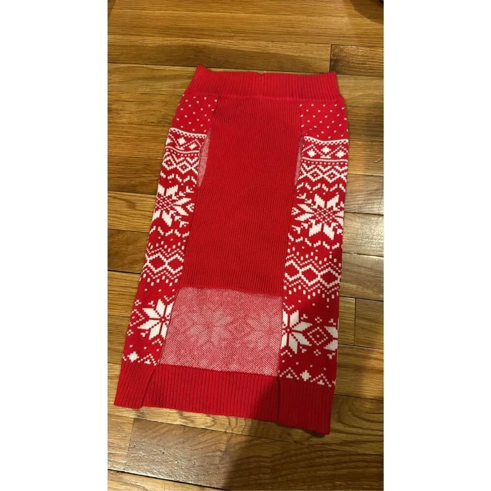 New Holiday Lane Fair Isle Knit Pet Sweater Size XL